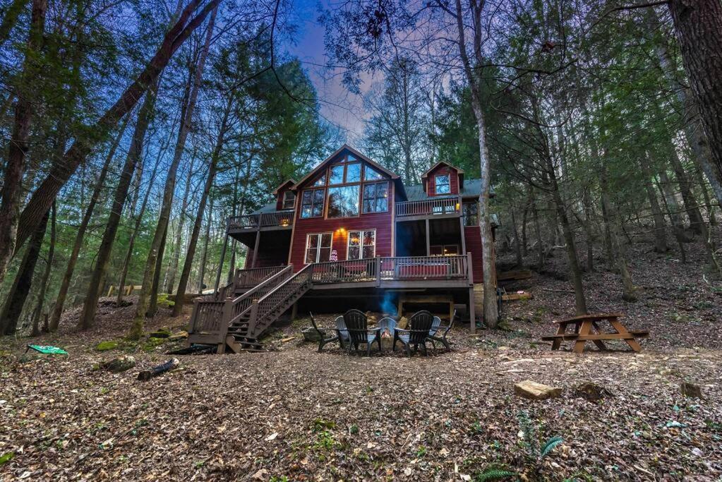 Private Creekside Cabin+Hot Tub,Pool Table, & Pets Ellijay Luaran gambar
